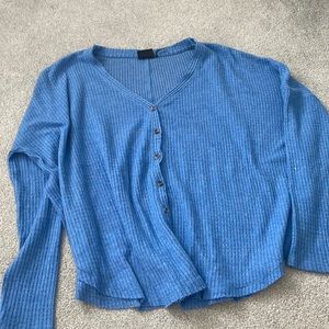 Blue urban outfitters out from under waffle top